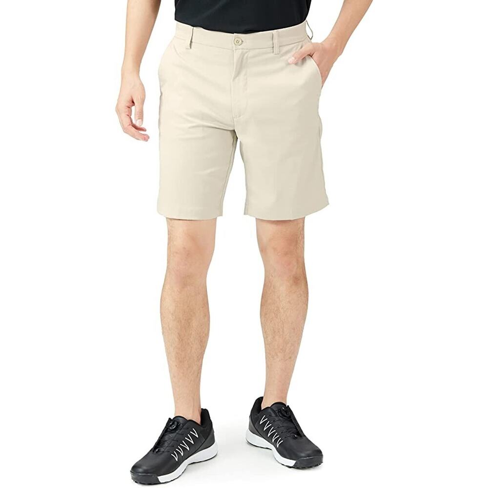 Amazon Essentials Mens Golf SHORTS - Size 36 - Stone Tan Stretch Classic Fit NWT